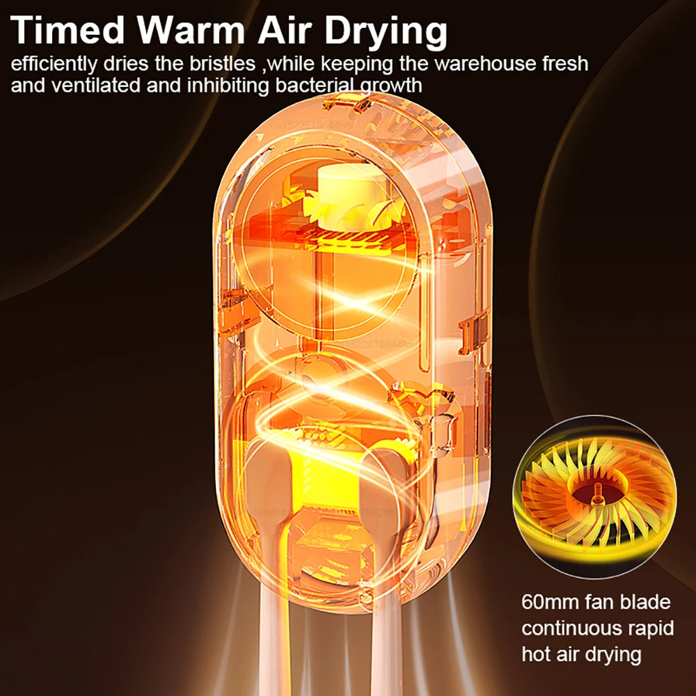 מברשת שיניים ניידת עם סטריליזציה