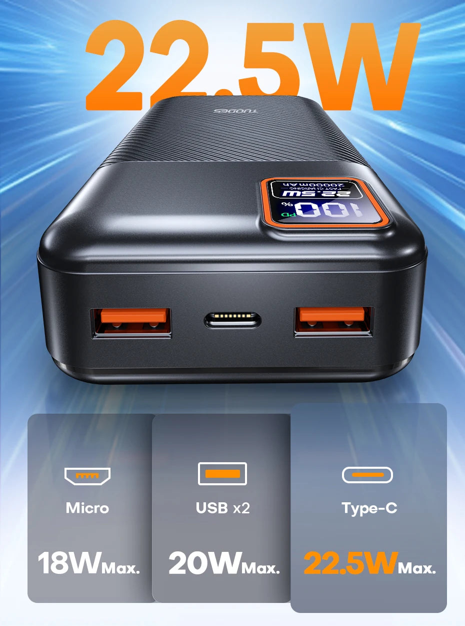 מטען נייד  20000mAh